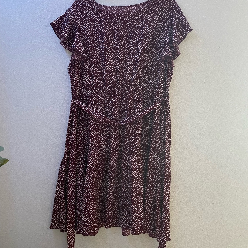 Poka dot mini flowy summer dress